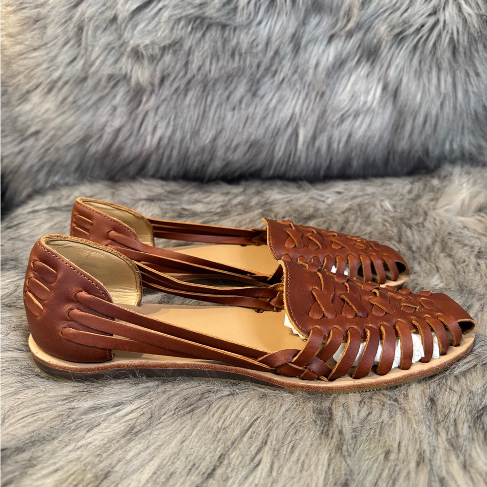 Nisolo Brown Leather Flats
